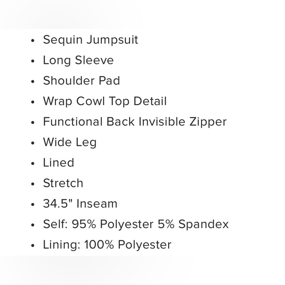 Fashion Nova Samantha Sequin Jumpsuit - Black 1X - Picture 6 of 6